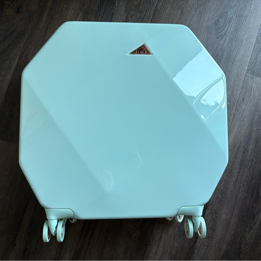 Teal Blue Kenzie Suitcase with Wheels